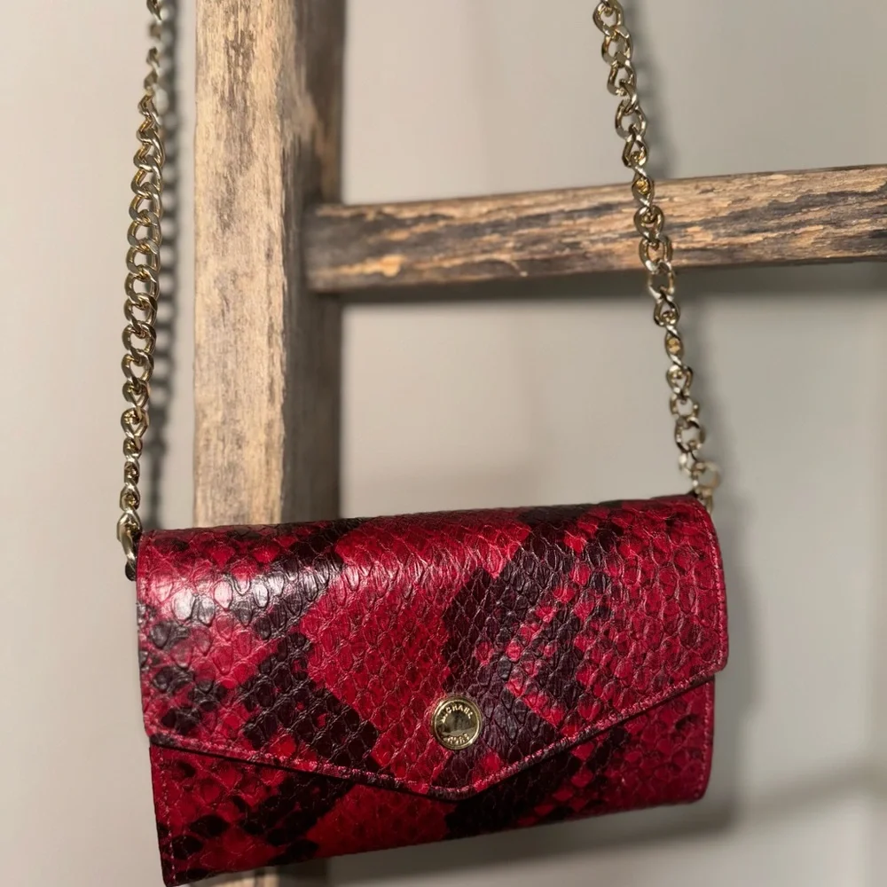 NWOT Michael Kors Python Collection Crossbody with Removable Strap - Picture 1 of 11